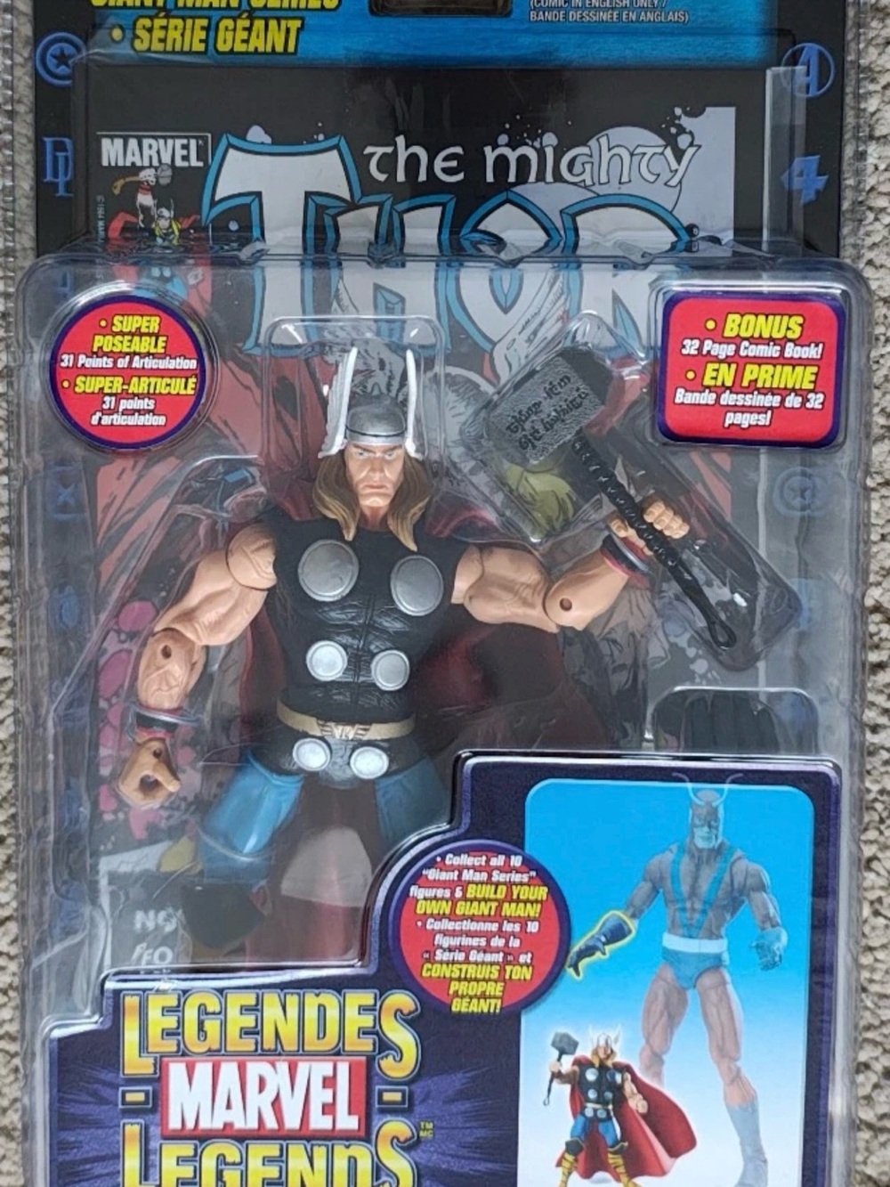 Marvel The Mighty Thor Action Figure - Black, Blue & Silver